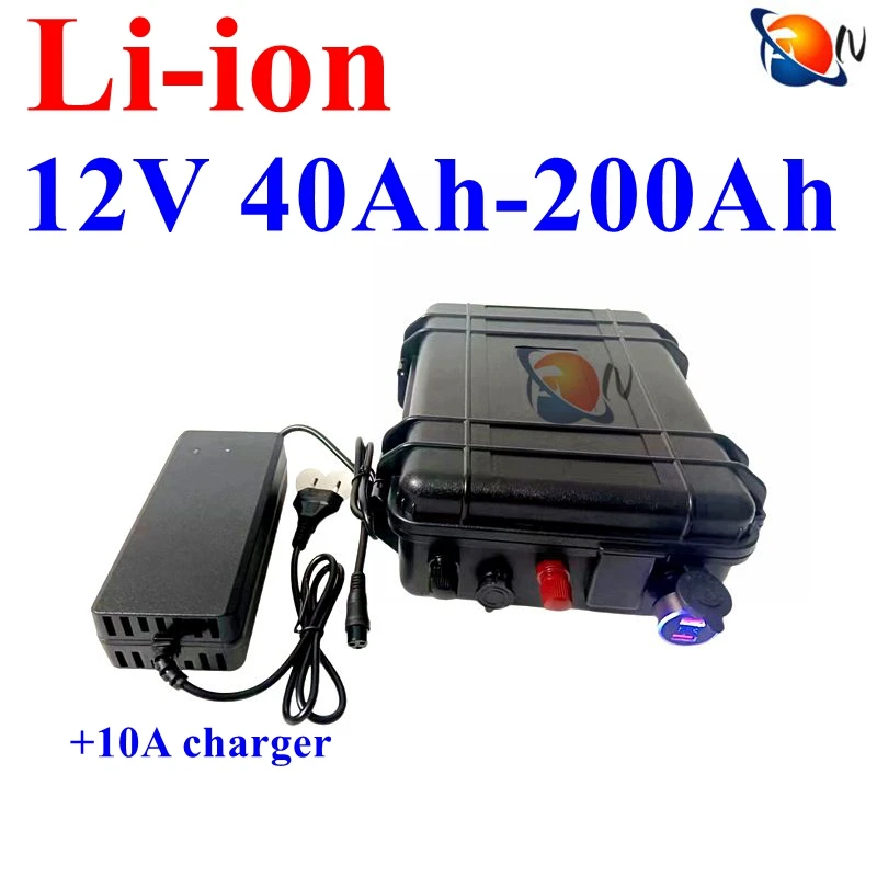 12V 50AH 60AH 100AH ​​120AH 200AH 250AH LITHIUMICKÉ ION ION DHICALEBILE BATICKÉ BATLE BLUETOOTH DORDU