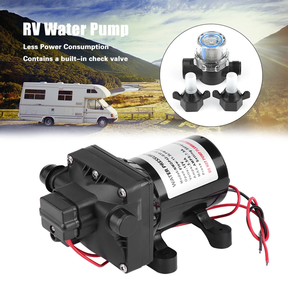 12V 55 psi 3 galóny za minútu 7,5 ampérov 12 V DC RV Selfpriming 4008101E65 RV