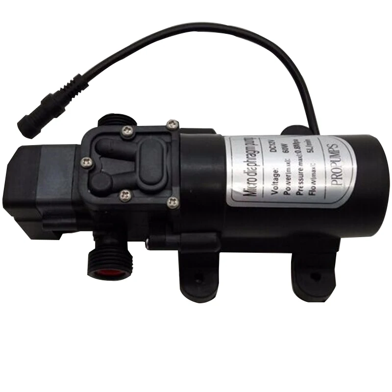 12V 60W 5L/min MICRO MEPRAGM Super Kvalita Mini vysokotlaková vodná hmla Čerpadlo čerpadla Čerpadlo na chladenie na chladenie