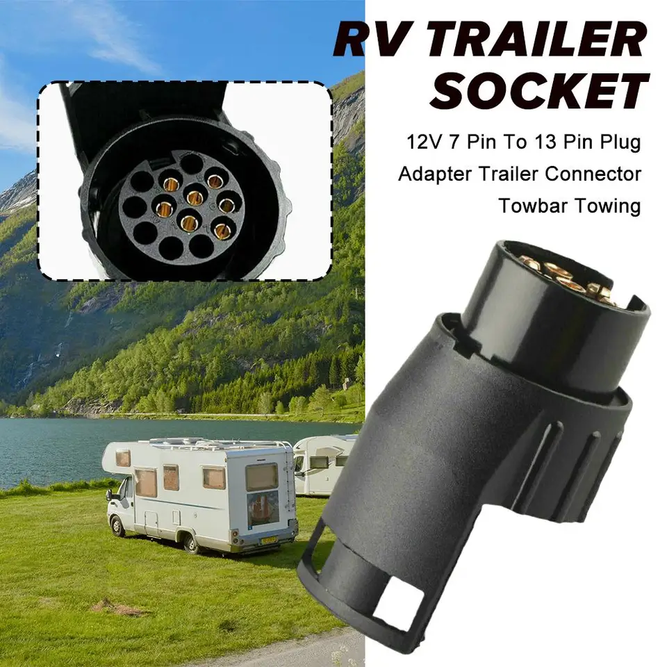 12V 7 PIN až 13 Pin Plug Adapter Conector Conector Conector Doplnky Objímka Truck Adapter Towbar Zátky vleč