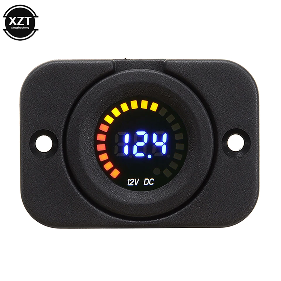 12V automobilová batéria upravená farebná obrazovka Voltmeter vodotesný LED digitálny displej Voltmeter pre automobily