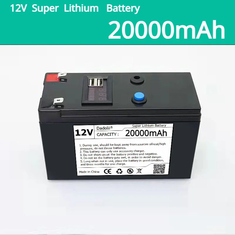 12V batéria 20AH 18650 lítiová batéria Nabíjateľná batéria pre batériu elektrického vozidla solárnej energie