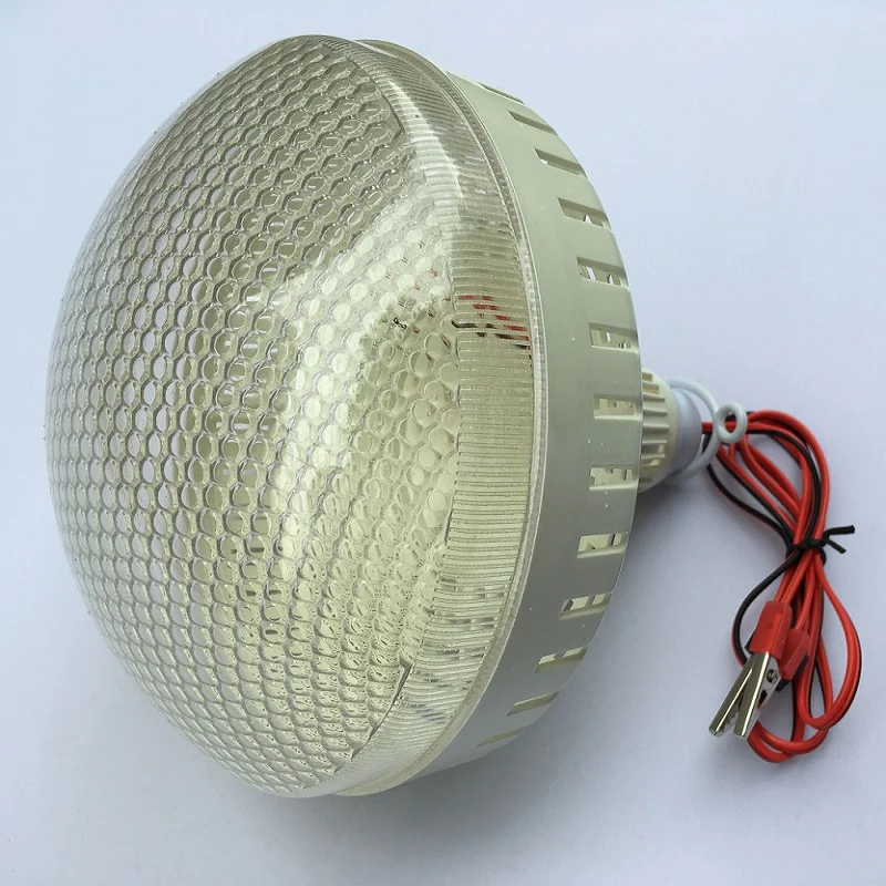 12V DC LED stanové žiarovky Prenosná lampa Outdoor Camping Globe Globe Závesné núdzové svetlá Krokodíl Hook Cool White 20/30/40W