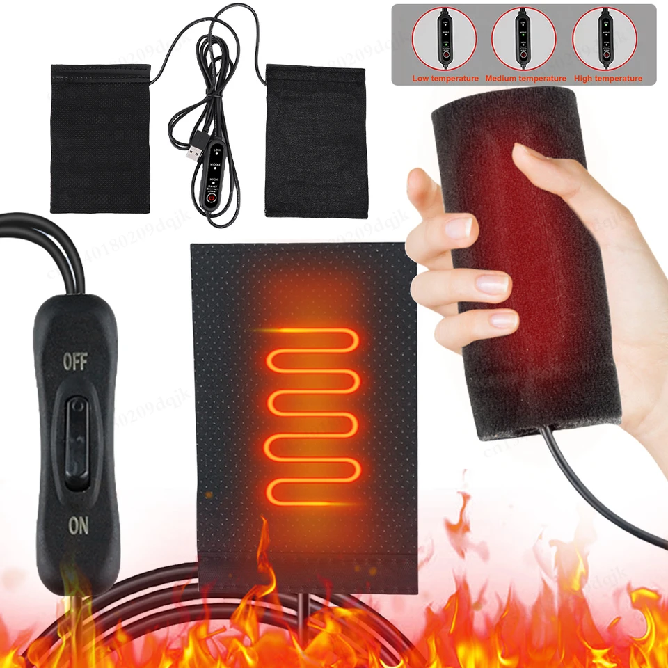 12V Kryt riadidiel na vykurovanie motocykla USB