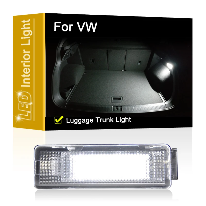 12V LED batožina Trunk Lamp pre VW Tiguan Touran Transporter Caddy Campmob Passat CC White batožina Zostava
