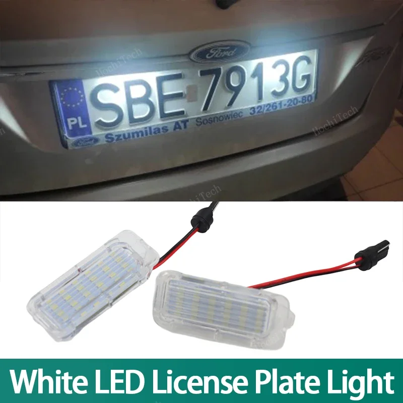 12V LED LED LED LIGITION Číslo licencie LISTLE SVETLO LAMP Biele svetlo Fit for Ford Focus MK2 MK3 Fiesta Mondeo MK4 C MAX MK1 KUGA GALAXY T10