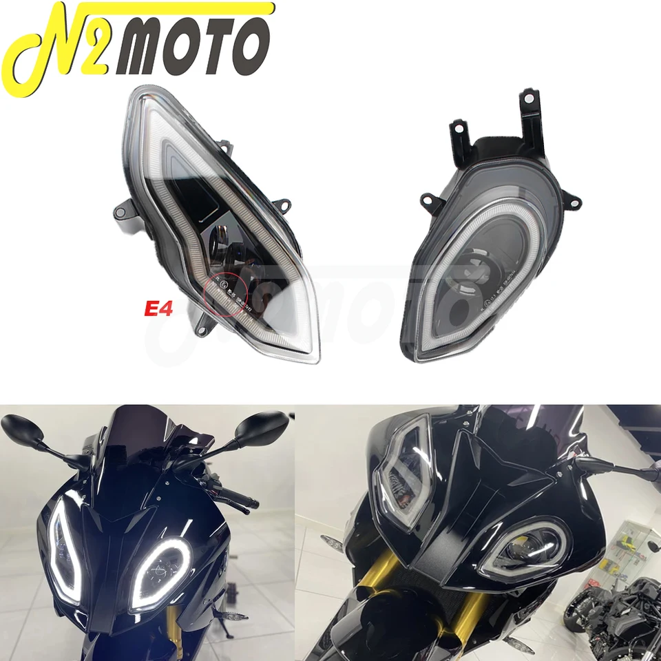 12V LED svetlomet DRL High Low Load Montážna súprava W/ E4 Značka vodotesný svetlometový svetlomet pre BMW S1000RR 2015-2018