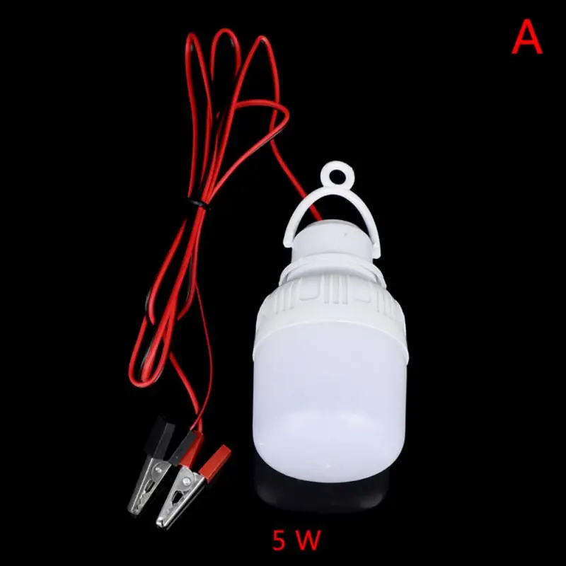 12V LED žiarovky aligátorové sponky prenosné žiarovky 5/9/15/20/30/40 W vonkajší tábor Stan Night Fishing Závesné svetlo núdzové svetlo