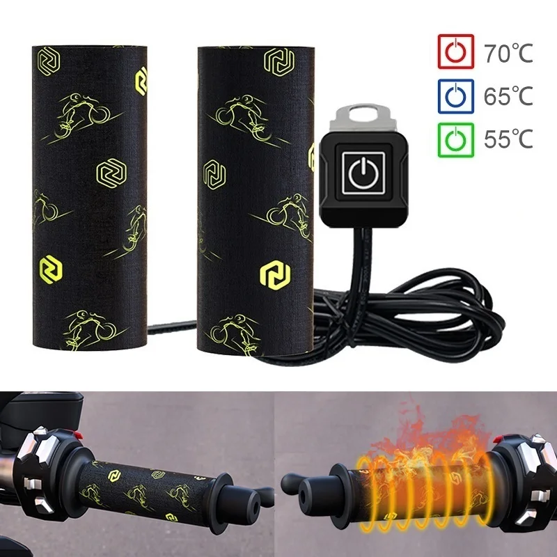 12V Motocykle Vyhrievané rukoväte Rovočné rukoväte Snowmobile ATV Ohrievač Ohrievač Ohrievač pre ohrievač pre Snowmobile vyhrievané volant Universal