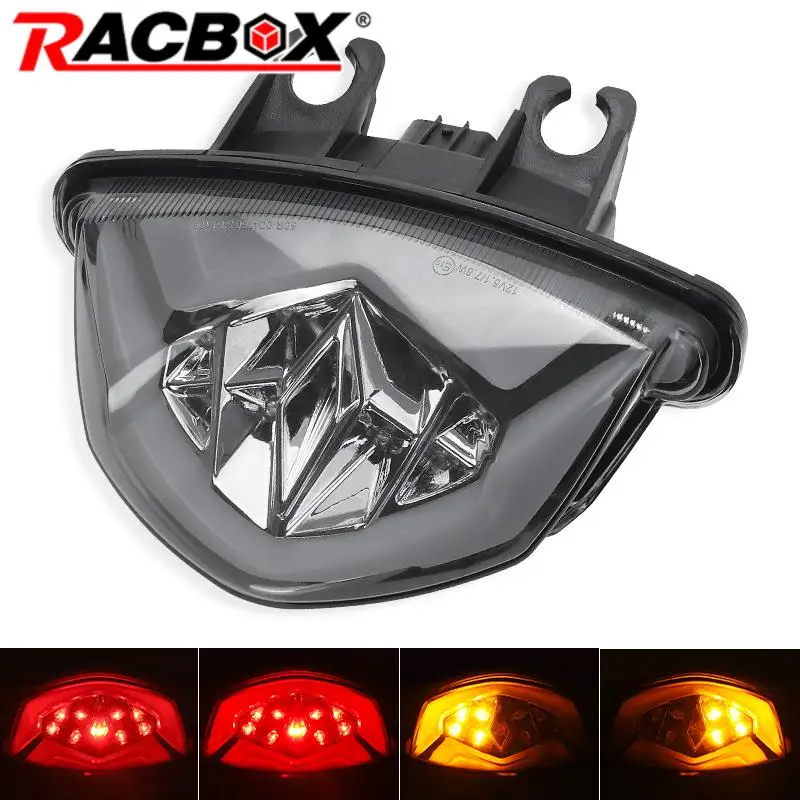 12V Motocyklové LED brzdové brzdové svetlo Signály Turn Signály integrovaná lampa pre Suzuki GSX-S750/750Z 17-21 GSX-S1000 GSX-S1000F/Z 2015-2021