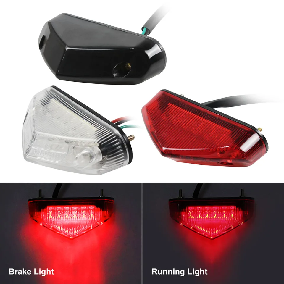 12V motocyklové zadné svetlo svetlo svetla zadná svetlo brzdové brzdové svetlá Moto Turn Signals for Honda Yamaha ATV Dirt Bike Universal