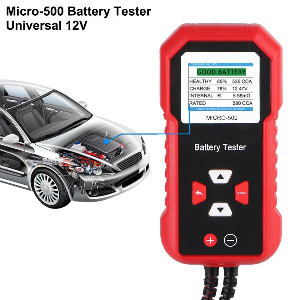 12V pre motocyklové náradie SUV Opravy SUV prenosné prenosné Micro-500 Multifunkčný tester batérie batérie