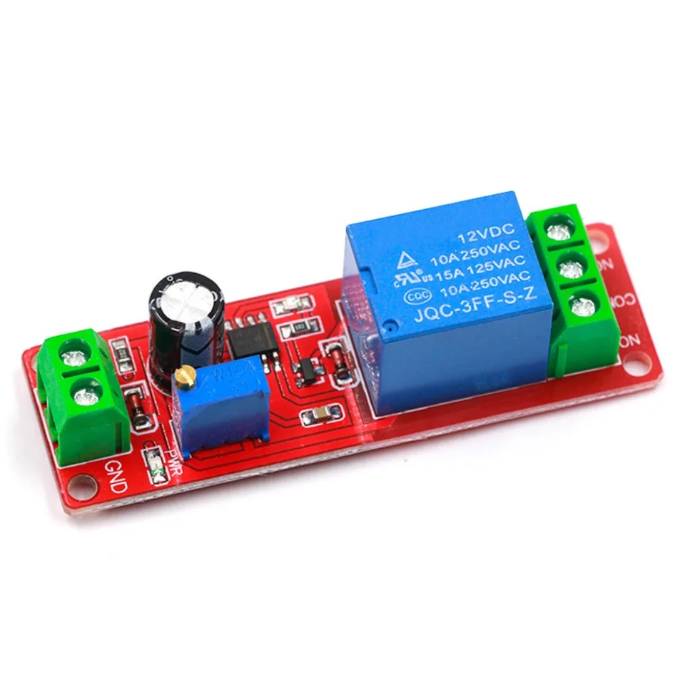 12V prepínač časovača Užitočné oneskorenie NE555