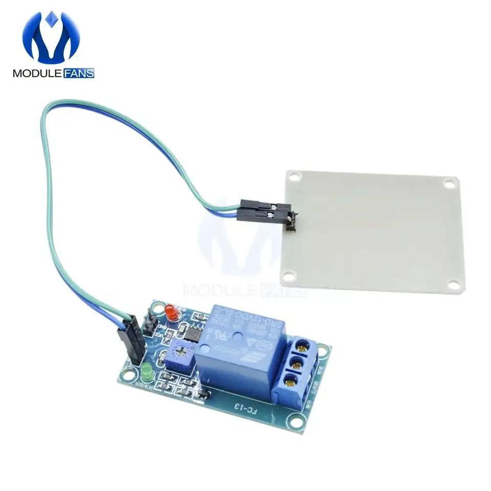 12V Raindrops Dažďový senzor riadiaceho modulu Riadiaca spínač riadiacej dosky M35 Senzor vlhkosti počasia pre Arduino