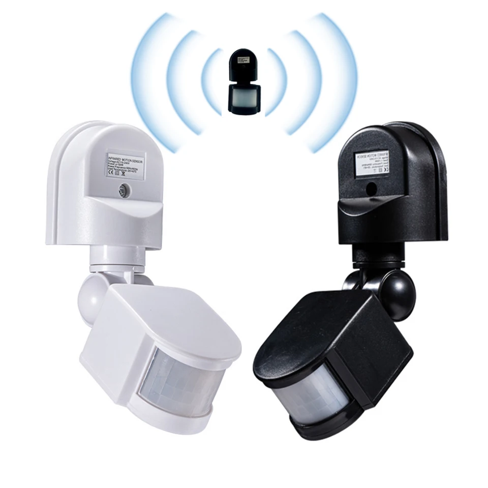 12V snímač pohybu 220V/110V Detektor pohybu PIR Automatická infračervená stena Mount Outdoor LED prepínač LED Svetlo Senzor prítomnosti ľudskej prítomnosti
