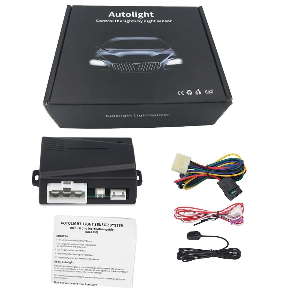 12V Universal Car Automatický snímač snímača svetlometov automatické modifikácie svetlometu Systém automobilu Profesionálne príslušenstvo