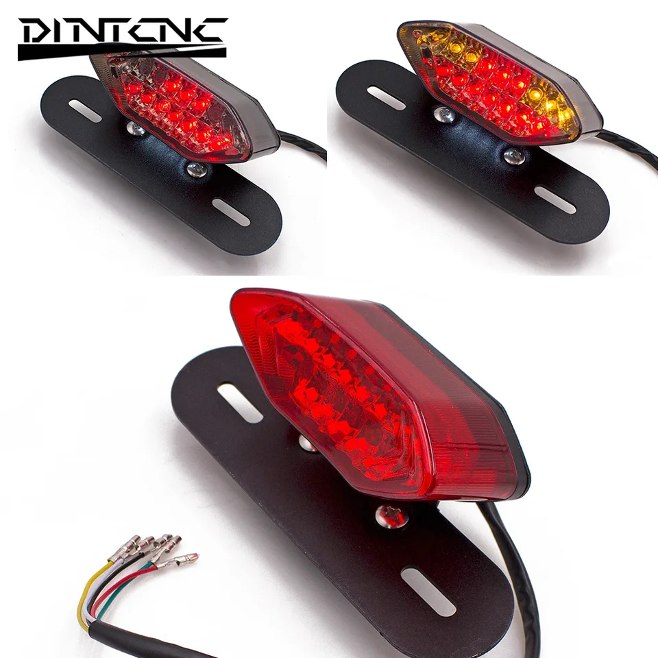 12V Univerzálne príslušenstvo motocyklové zadné svetlo LED dióda s motocyklom zadného brzdového svetla Častia Signál LED svetlo LED diódy