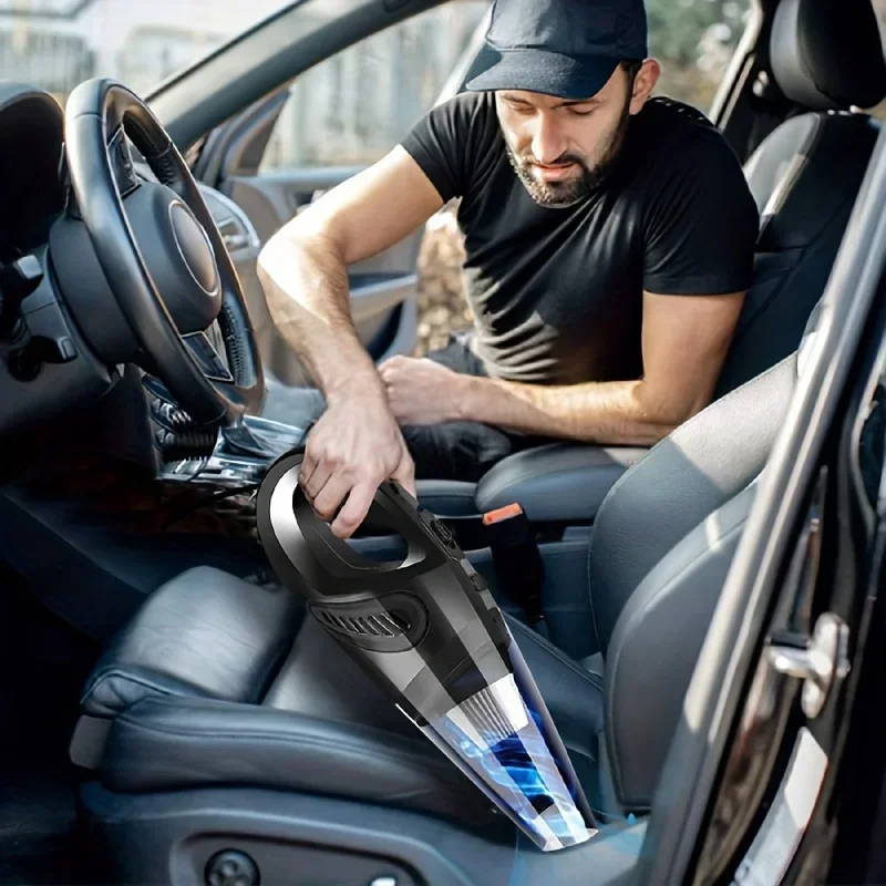 12V vreckový vysávač, ručný vysávač automobilu so silným sakým napájaním, prenosný mini ručný vysávač automobilu