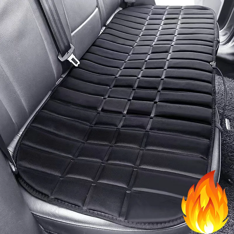 12V Zadné chrbtové vankúšiky Zahriaté vankúše auto Zadné sedadlo vankúšiky automobilový chrbát Zadný krycí kryt podložky Automatický ohrievač ohrievač