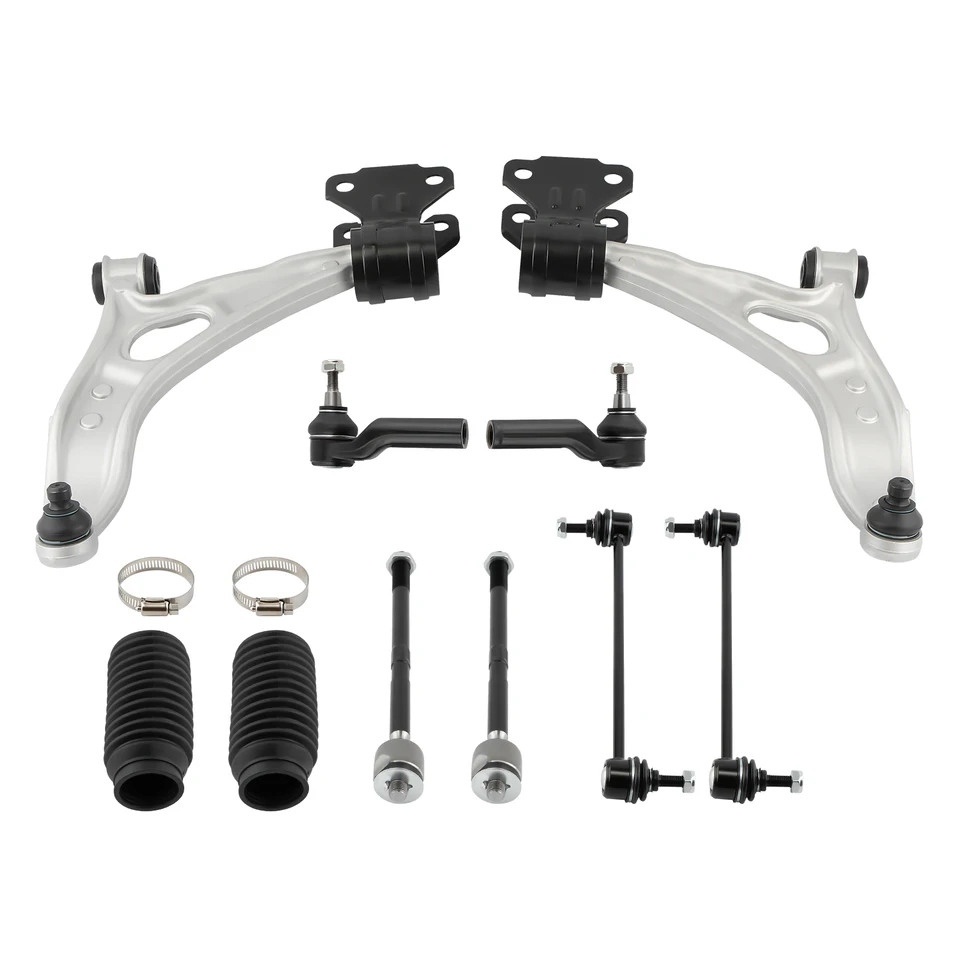 12x predné zavesenie riadiaceho ramena Tierods Sway Bar Kit pre Ford Focus 12-18 C-Max