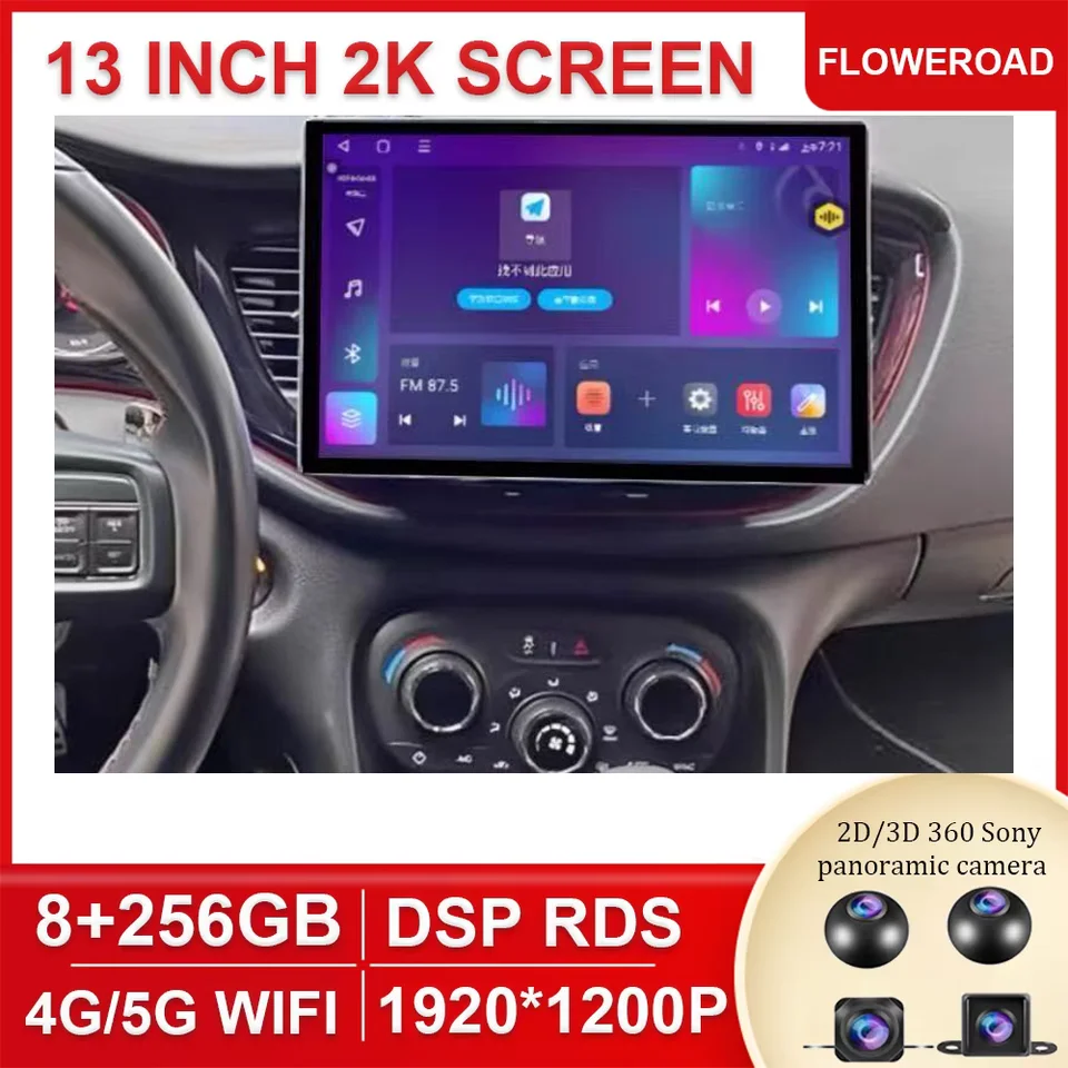 13,1 palca pre Chevrolet Cavalier 2016 2017 2018 2019 Carplay CarPlay Android 14 Auto Multimedia Player Navigation CarPlay