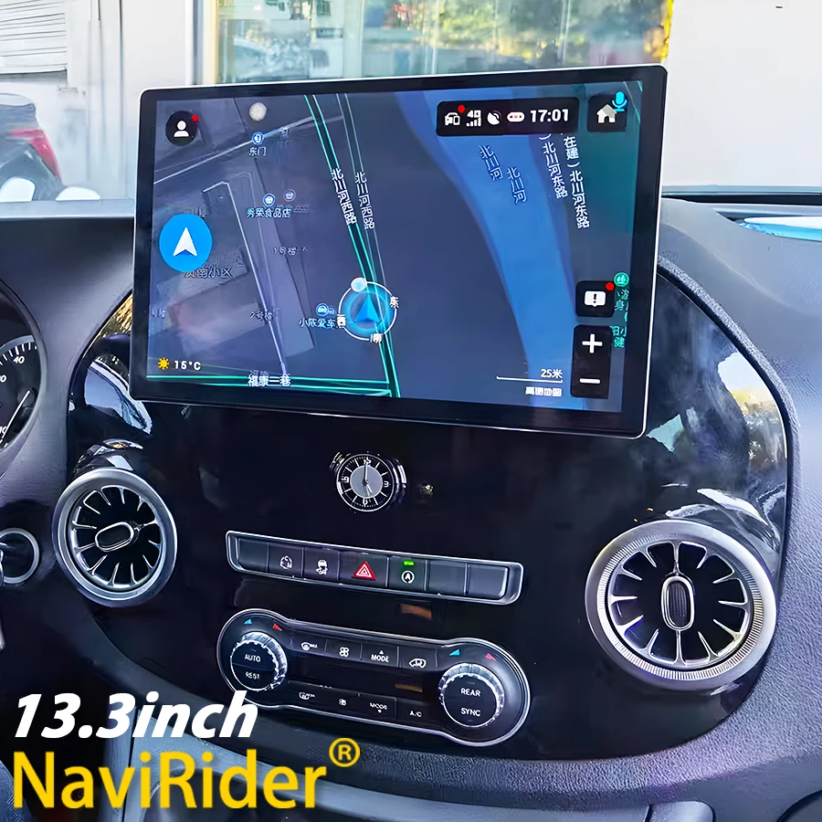 13,3 palca Android 13 SCREE pre Mercedes Benz Vito 116 W447 2016 Stereo GPS CarPlay Navigation Car Radio Multimedia Video Player
