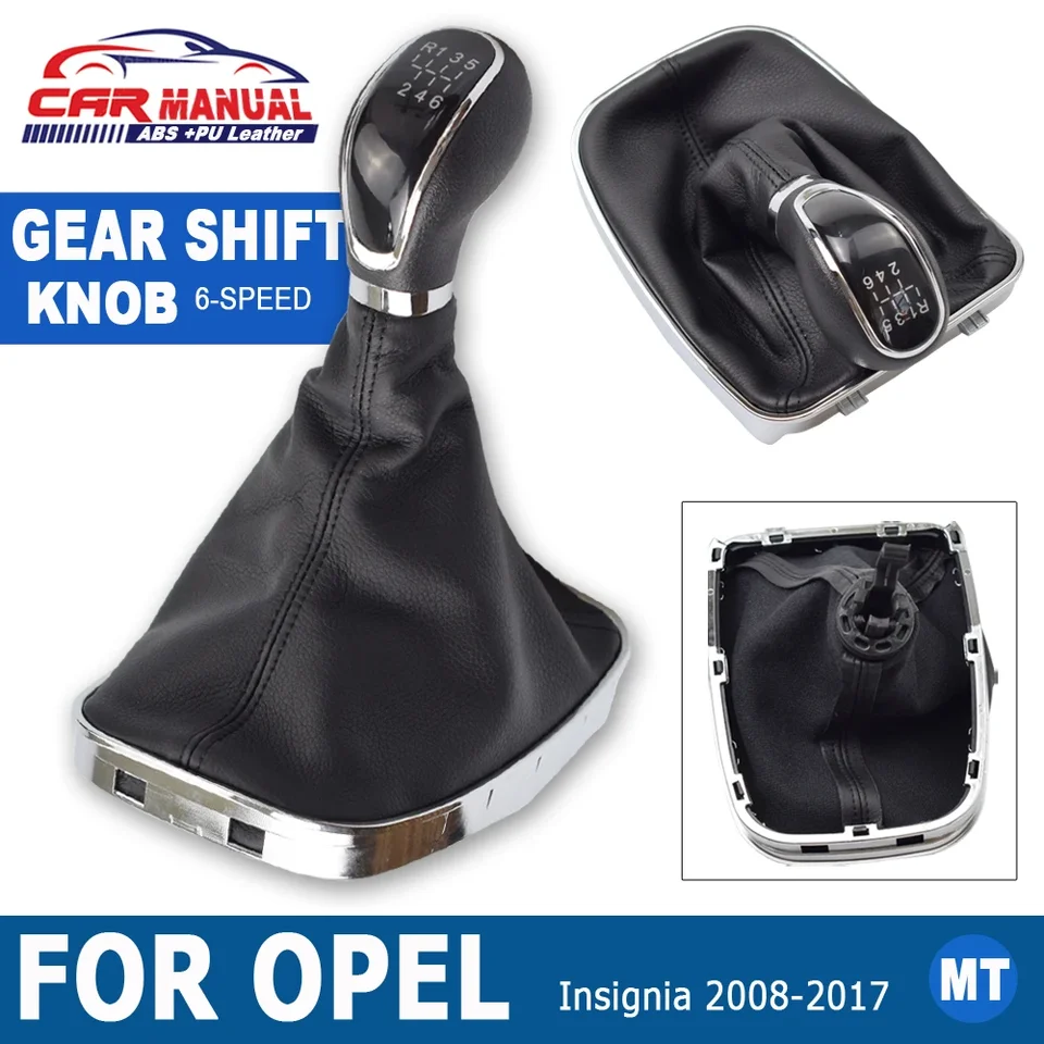 13 mm pre Opel Vauxhall Insignia 6-Speed ​​Black Rám Gear Shift Gomb Lever Gaiter Boot 2008-2017