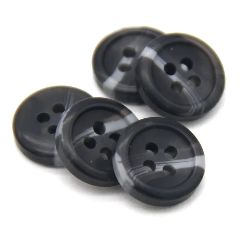 13 mm čierna imitácia košeľa Resin Gomes pre odevy deti pre domácich majstrov dekoratívne ručne vyrábané šijacie doplnky Veľkoobchod