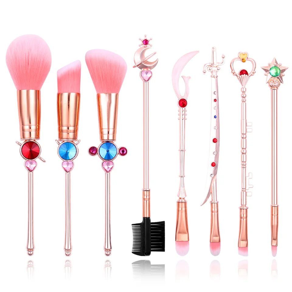 13 počítačov Sailor Moon Makeup Wand Wand Kefy