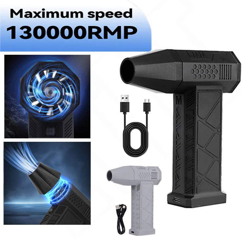 130 000 otáčky Mini Turbo Jet Ventilátor Turbo Násilný ventilátor Výkonný dúchadlo 45 m/s Vysokorýchlostný kanálový ventilátor Elektrický vzduch Duster Duser Dropshipping