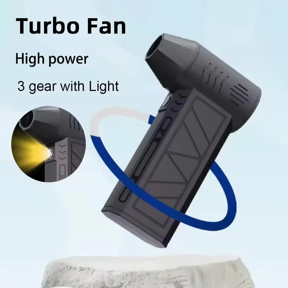 130000 ot./minpm mini turbo prúdový ventilátor Elektrický vzduch Duster nastaviteľný veterný rýchlosť Turbo násilný dúchadlo nabíjateľné s čistením ľahkého auta