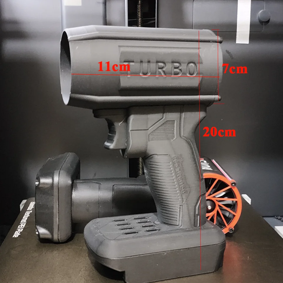 130000 Prenosný ventilátor Vzduch vzduchu Rotary Air Gun Turbo Jet Ventilátor Elektrické dúchadlá Výkonné dúchadlá na umývanie sušiča Ručne násilníka Turbofan