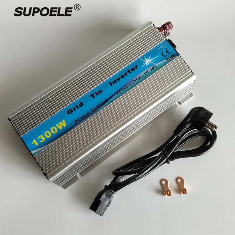 1300W MPPT solárne mriežkové kravaty Mikroinverter DC 22-45V na AC 190-260V na PV Inversor