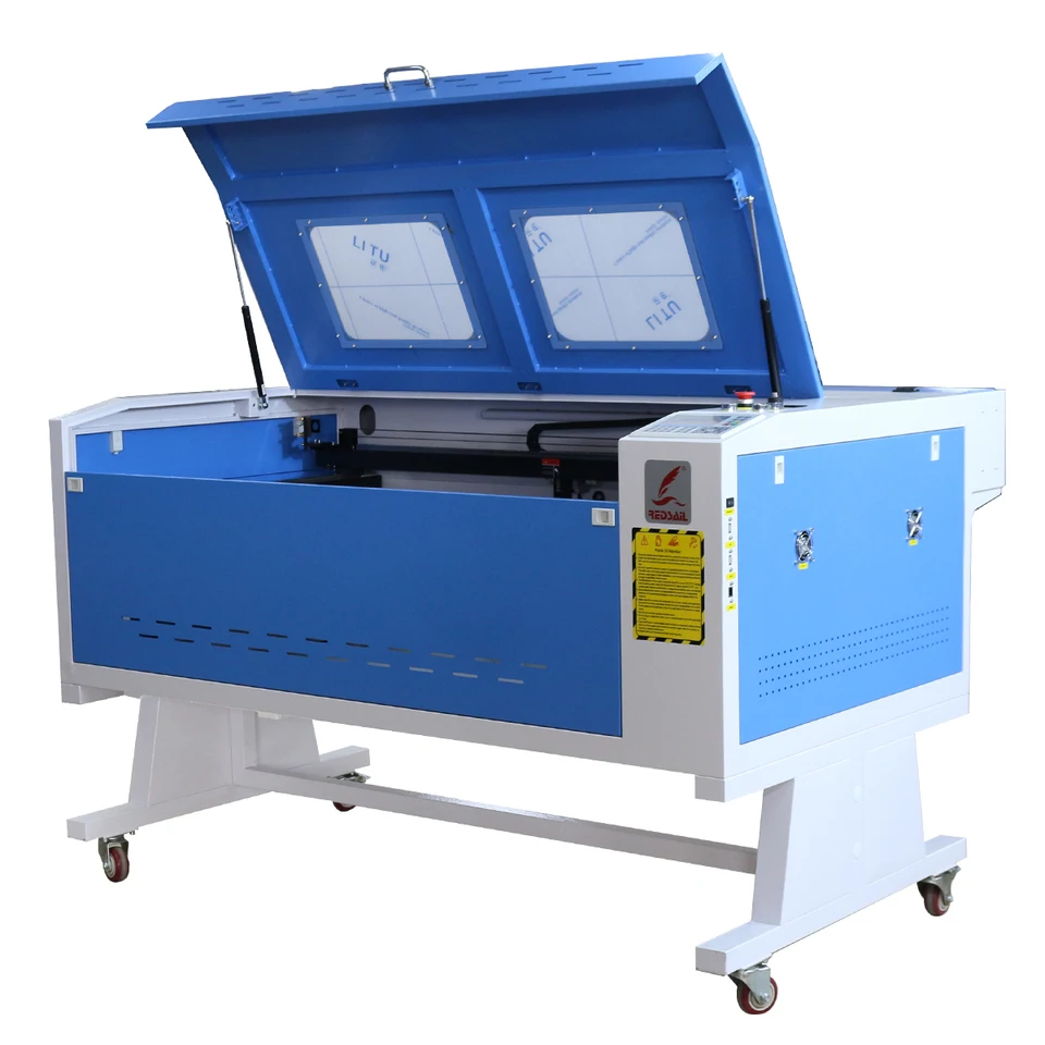 1300x900 mm 4x3ft 80W CO2 Laser Graver Cutter Ruida 6445 CW-3000 Chiller Drevené gravírovanie