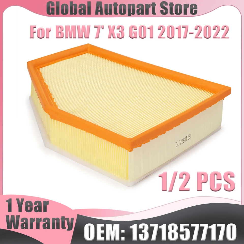 13718577170 Čistiteľ vzduchového filtra automobilu Element 13718577171 pre BMW 7 'G11 G12 5' G30 G31 G38 X3 G01 G32 X4 30D M40D M40I 2017-2022