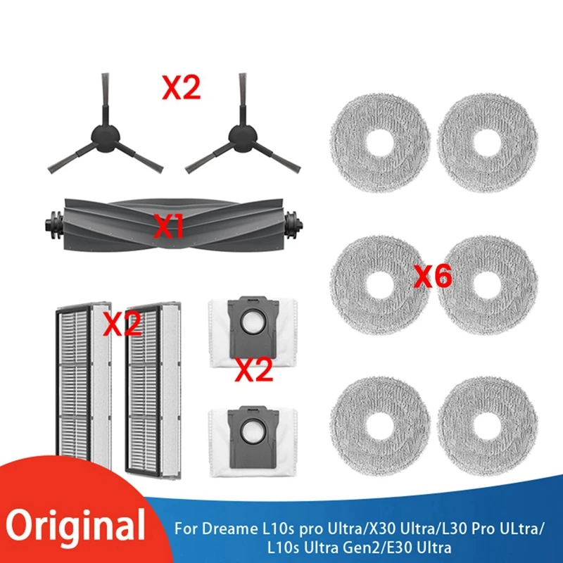 13ks kefy a filtračná súprava pre Dreame L10S Pro X30 L30 Pro L10S Gen2 E30 Ultra vákuové čistiteľské príslušenstvo Výmena