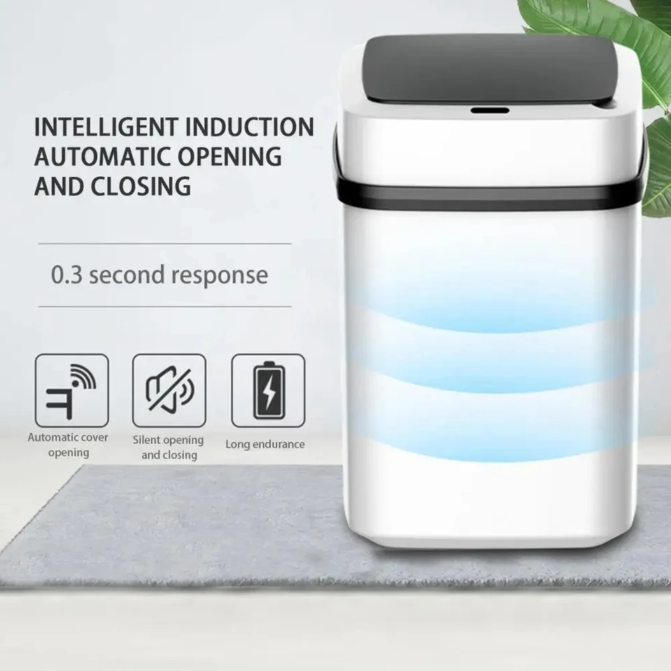 13l inteligentný odpadky môže automatický snímač Požiarny odpadový odpad z vodotesného odpadu pre kuchynskú kúpeľňu recykláciu odpadkov