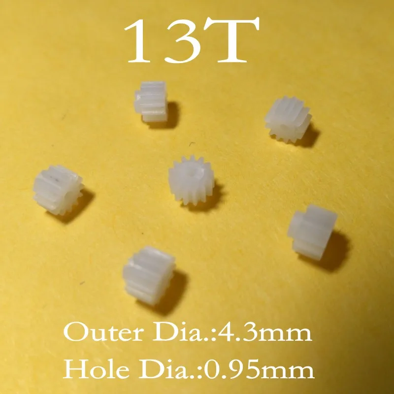 13T 13 prevodovky Motor zubov 4,3 mm pre 1 mm hriadeľ malého prevodového stupňa x400 RC Helikoptéra Quadkoptéra Model DIY náhradné diely Príslušenstvo