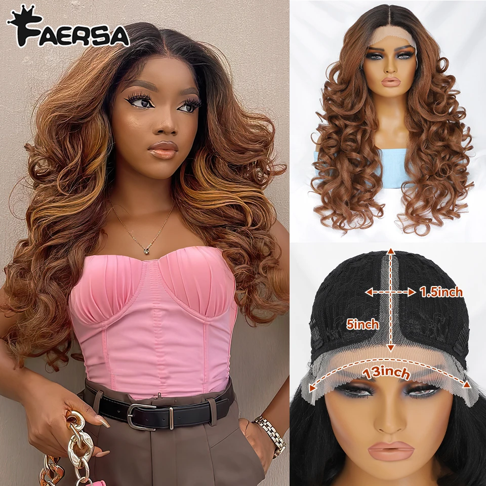 13x6 13x5x1latisha syntetické čipky predné parochne vopred vytrhnuté čipkované čelné parochne s babyhair pre ženy hnedé vrcholy s babyhair