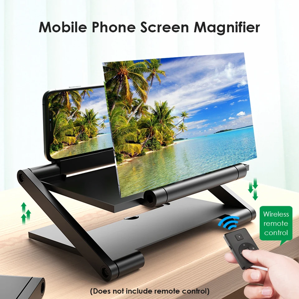 14 '' 3D HD Mobilný telefón Zosilňovač Zosilňovač Skladanie mobilného telefónu Švúpenie sklo HD projektor