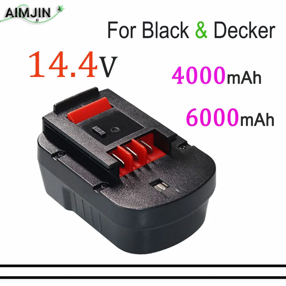 14,4 V 4000/6000 mAh Ni-MH batéria pre Black & Decker A18 A1718 A18NH HPB18 HPB18-OPE FS1800CS FS1800D FS180 FS18ID