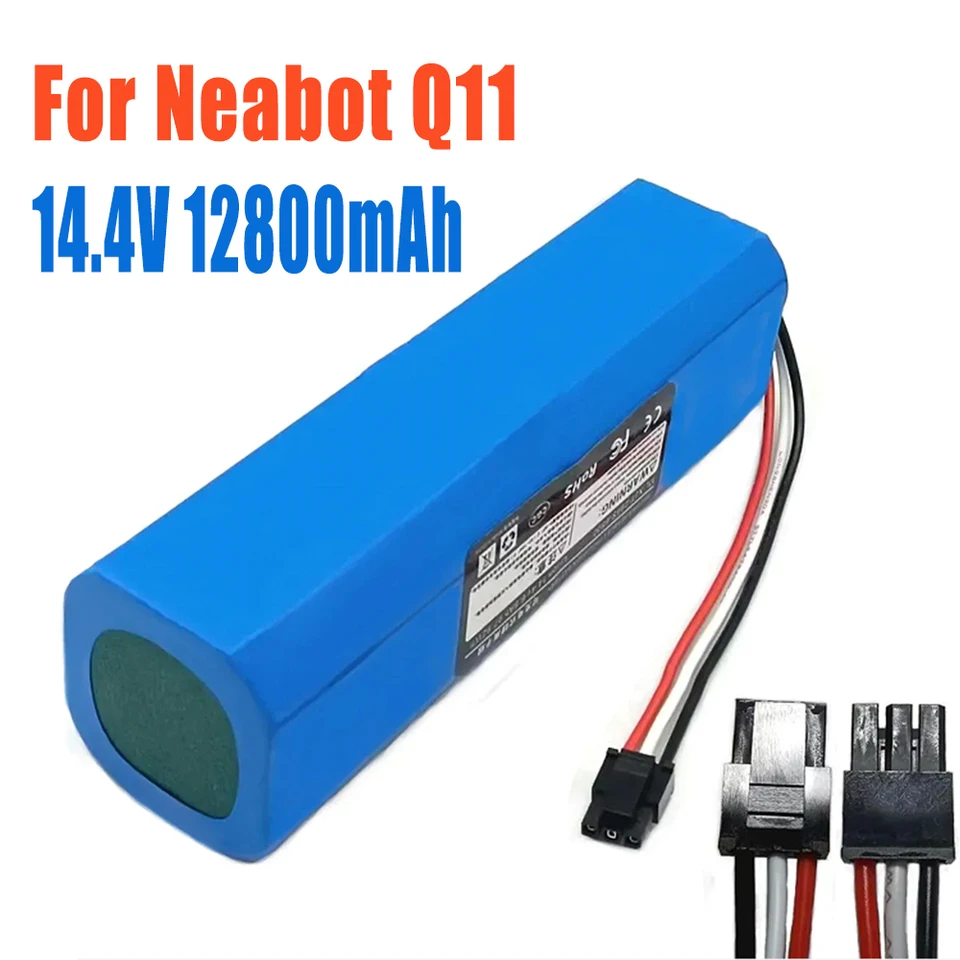14,4V 12800 mAh Pôvodná nabíjateľná li-iónová batéria pre robotický vysávač Neabot Q11