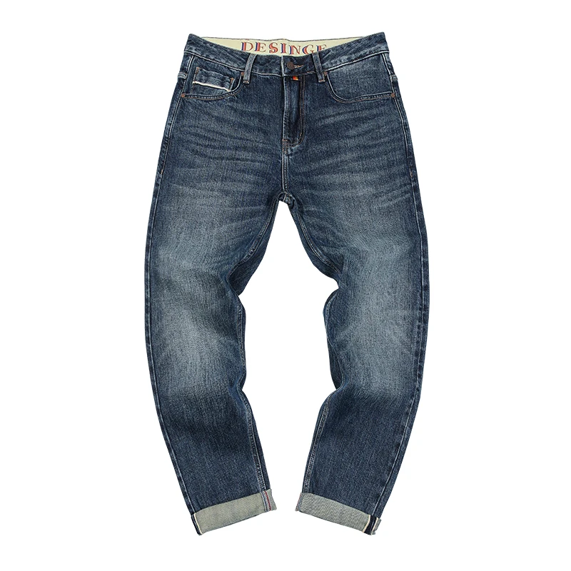 14,5OZ Vysoko kvalitné 3 farby Sevedge džínsové džínsy pre mužov 99/% bavlna Slim Fit Straight Pranged Pants Autumn American Vintage 501