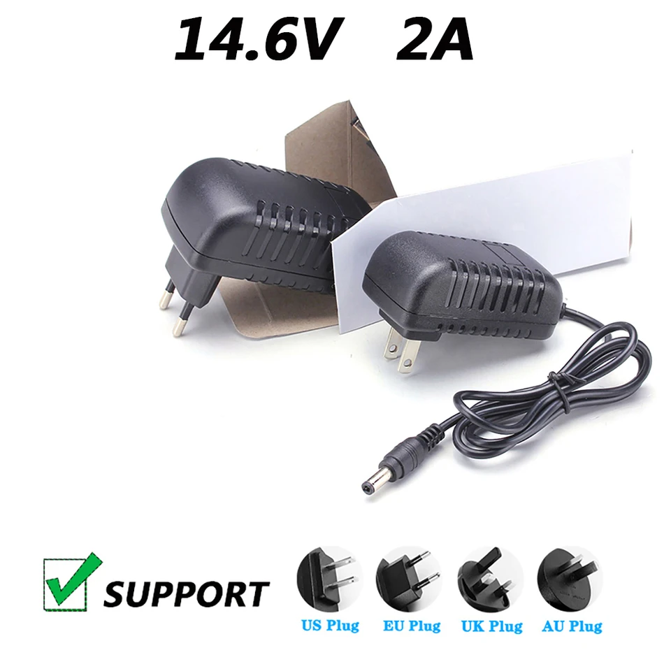 14,6 V 2A DC L-Type ORIFICE 3,5*1,35 mm lítiová nabíjačka na nabíjačku hlavnej žiarovky EU zástrčka