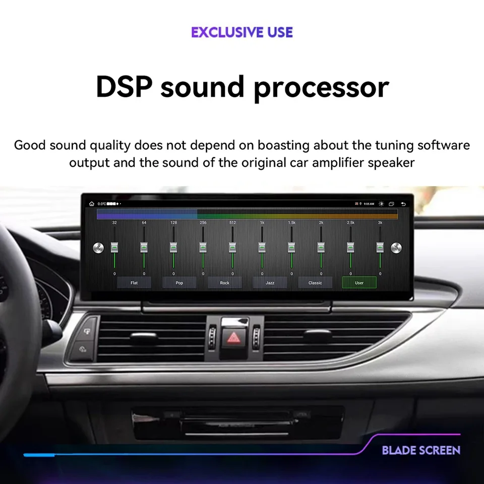14,9-palcový rádiový rekordér pre Audi A6 C7 RS6 RS7 S7 S6 A7 2012-2018 Android 13 Stereo GPS Navigation Multimedia Player CarPlay