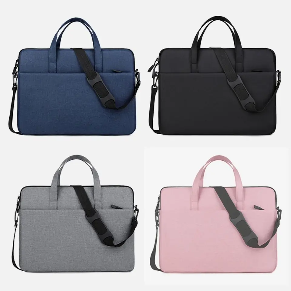 14 -palcová obchodná aktovná zložka Folder Bag Bag s jedným ramenným notebookom notebook puzdro Crossbody Dokument prenosný prenosný počítač kabelky