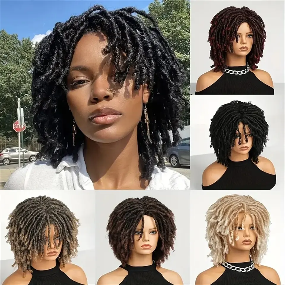 14 -palcové Syntetické parochňové parochňu 14 palcov Vlasy Afro Twist pre ženy pre ženy odolné voči teplý