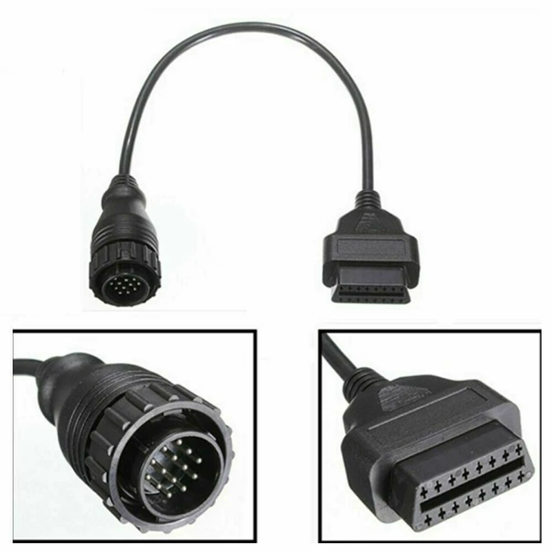 14 Pin Muž až 16 PIN OBD2 Diagnostický kábel pre ženský adaptér pre Mercedes Benz Sprinter Auto príslušenstva
