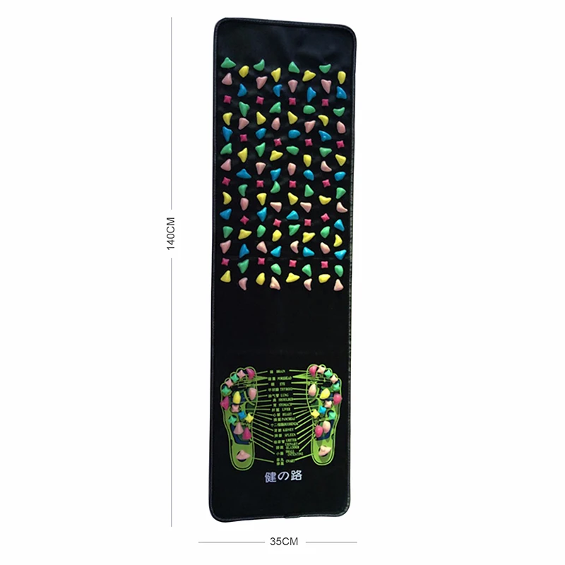 140*35 cm pp Plastická imitácia Cobblestone Reflexológia chôdza Kamenná bolesť Zbavte nohy Masager rohož Masager rohož zdravotnej starostlivosti akupresúre Plat