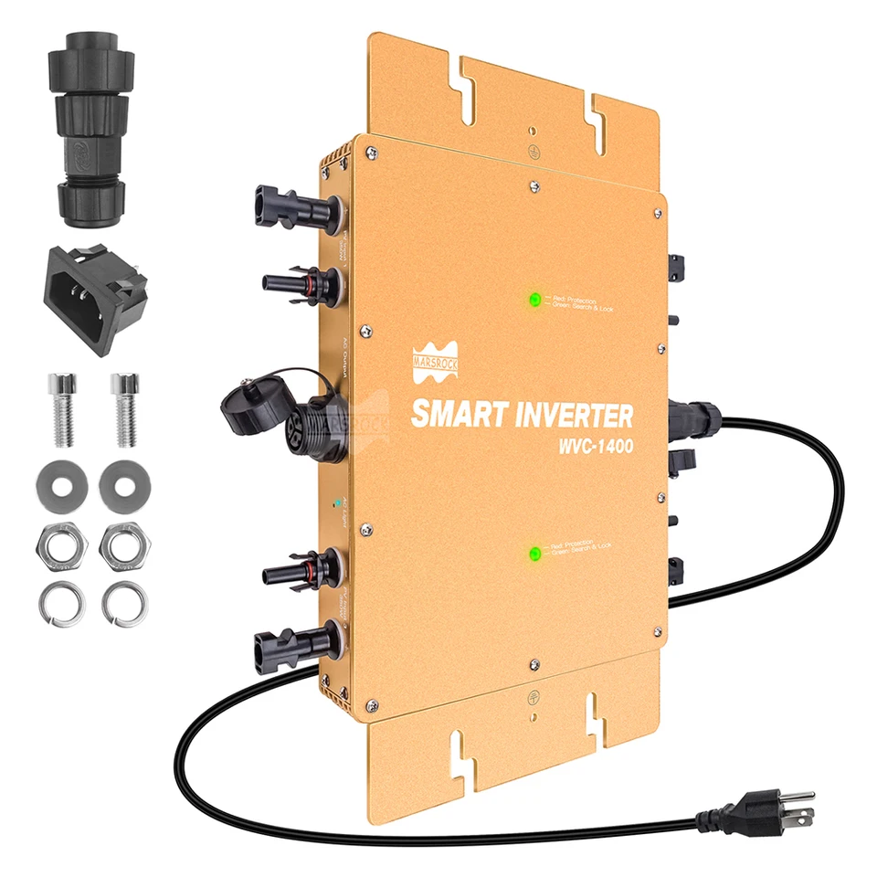 1400W 110V/220V, 2 mppt, vonkajšie použitie Solar Micro Inverter mriežková mriežková mriežková mriežková mriežková mriežka Čisté sínusové vlny IP65